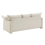Mid-Century Modern 3-Seater Soft Sofa for Living Room, Apartment, Lounge, Bedroom