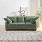Mid-Century Modern 3-Seater Soft Sofa for Living Room, Apartment, Lounge, Bedroom