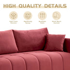 Mid-Century Modern 3-Seater Soft Sofa for Living Room, Apartment, Lounge, Bedroom