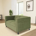 Divanetto moderno di metà secolo Coast to Coast Sofas, con struttura in legno massello e rivestimento