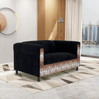 Divanetto moderno di metà secolo Coast to Coast Sofas, con struttura in legno massello e rivestimento