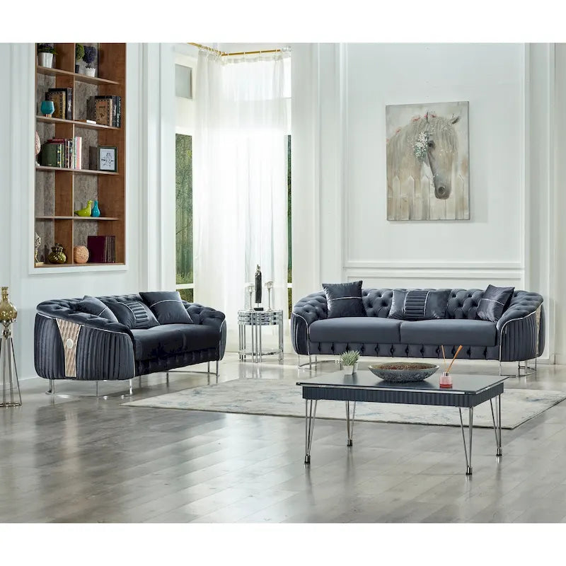 Lucca comfortabele moderne loveseat voor 2 personen