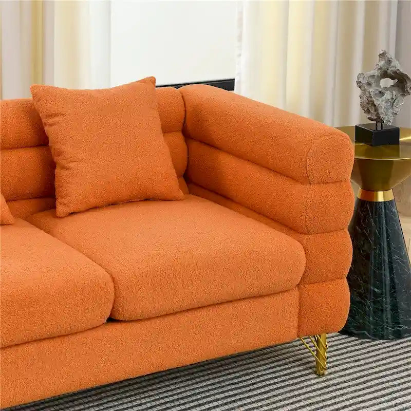 Duża sofa modułowa dla 2 osób, materiałowa sofa modułowa do salonu