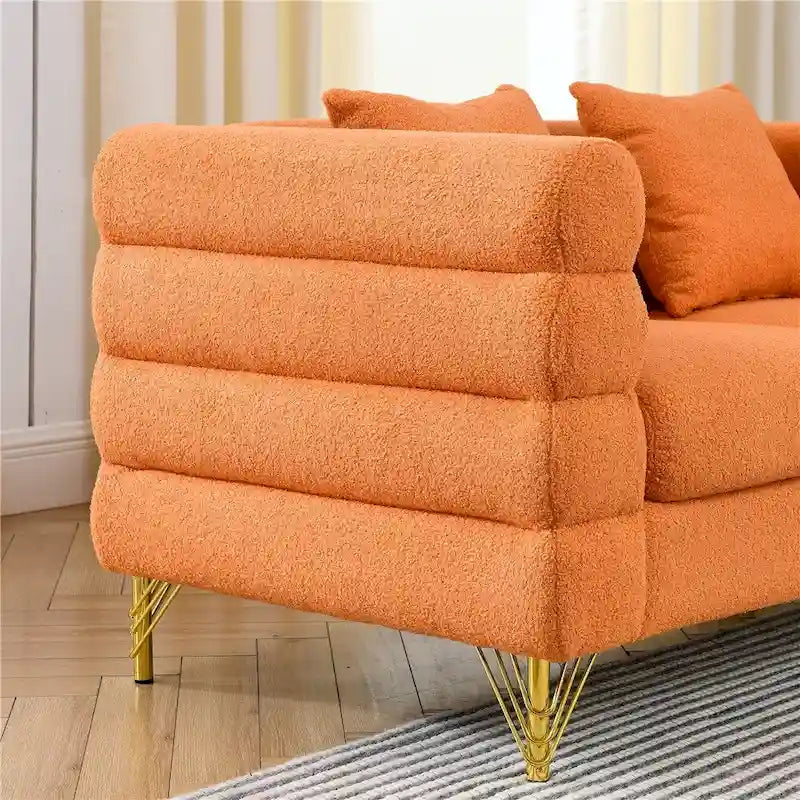 Duża sofa modułowa dla 2 osób, materiałowa sofa modułowa do salonu