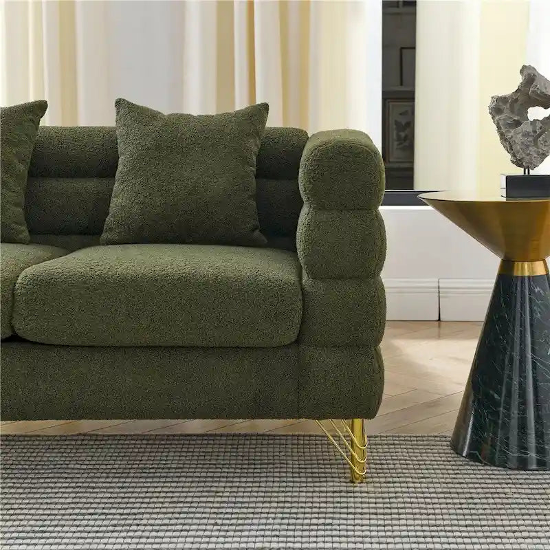 Duża sofa modułowa dla 2 osób, materiałowa sofa modułowa do salonu