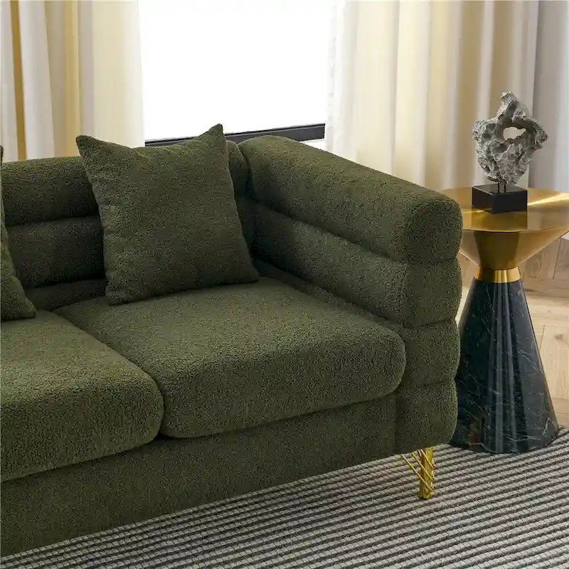 Duża sofa modułowa dla 2 osób, materiałowa sofa modułowa do salonu