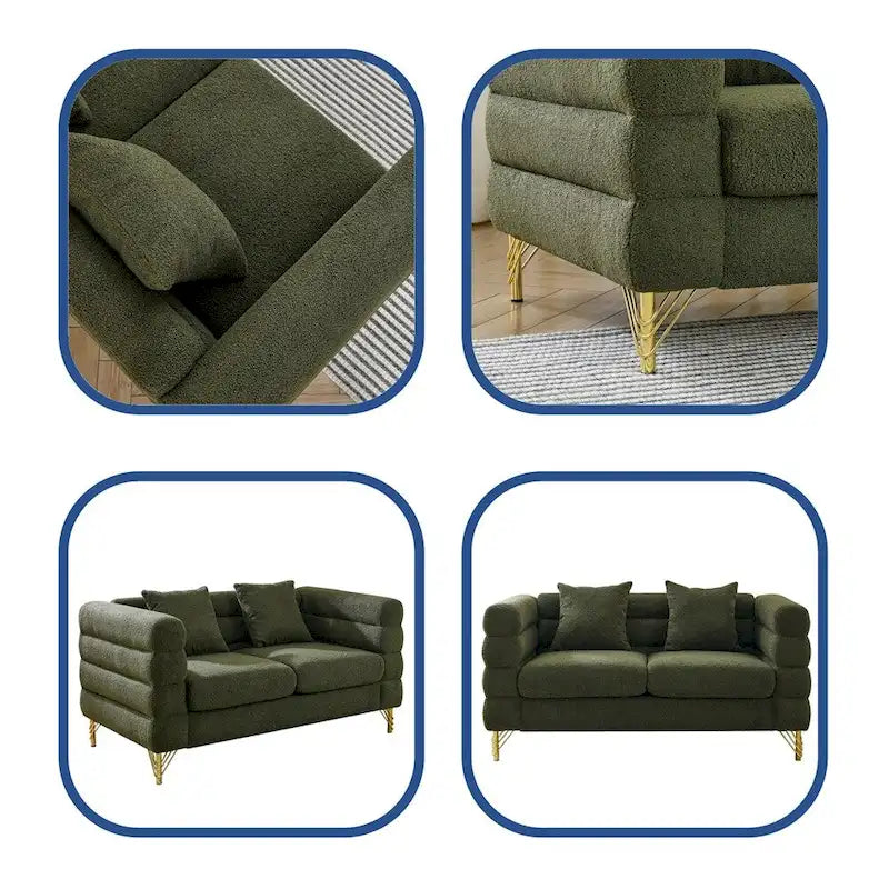Duża sofa modułowa dla 2 osób, materiałowa sofa modułowa do salonu