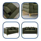 Duża sofa modułowa dla 2 osób, materiałowa sofa modułowa do salonu