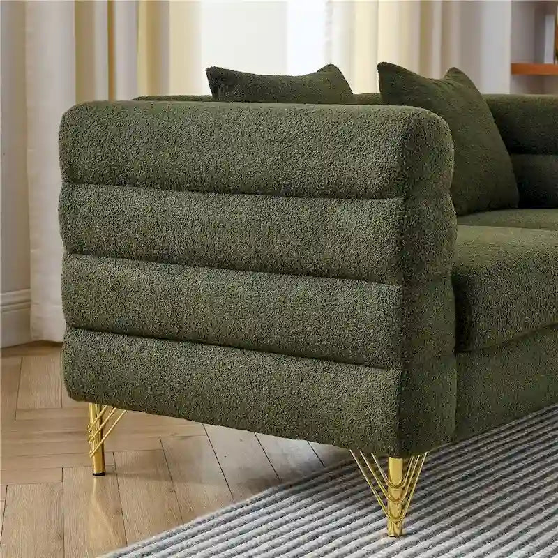 Duża sofa modułowa dla 2 osób, materiałowa sofa modułowa do salonu