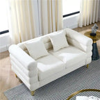 Duża sofa modułowa dla 2 osób, materiałowa sofa modułowa do salonu
