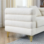 Duża sofa modułowa dla 2 osób, materiałowa sofa modułowa do salonu