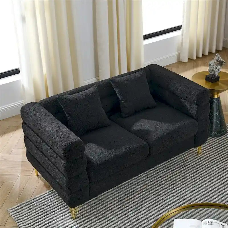 Duża sofa modułowa dla 2 osób, materiałowa sofa modułowa do salonu