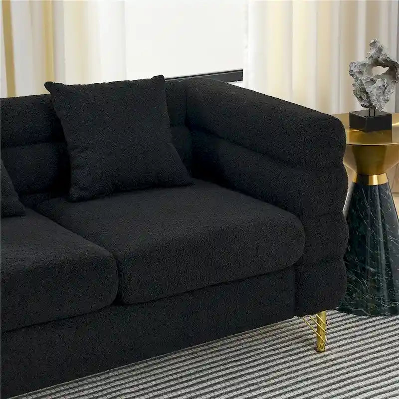 Duża sofa modułowa dla 2 osób, materiałowa sofa modułowa do salonu
