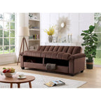 83 bequeme Schlafsofa-Bettkombination aus Samt mit Stauraum und Umwandlungsfunktion.