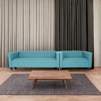Coast to Coast Sofas Contemporary Loveseat and Sofa Set Polyester Nylon Solid Wood Frame Upholstered