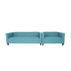Współczesny zestaw sof Coast to Coast Sofas: sofa dwuosobowa i sofa, poliester, nylon, rama z litego drewna, tapicerowane