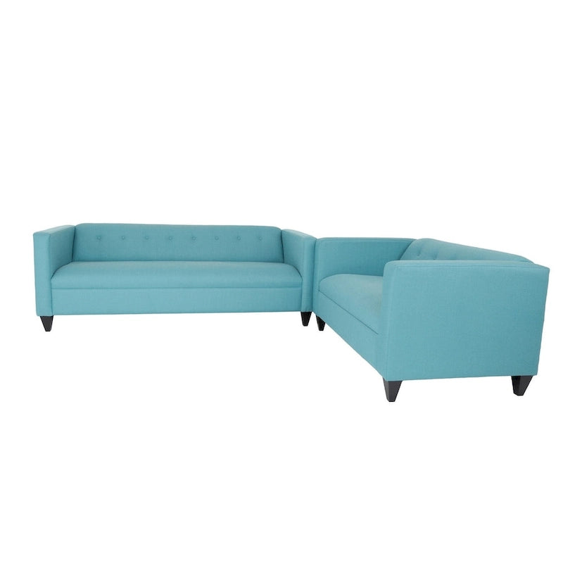 Współczesny zestaw sof Coast to Coast Sofas: sofa dwuosobowa i sofa, poliester, nylon, rama z litego drewna, tapicerowane