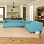 Współczesny zestaw sof Coast to Coast Sofas: sofa dwuosobowa i sofa, poliester, nylon, rama z litego drewna, tapicerowane