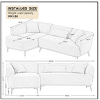 Williamspace 102 L-vormige modulaire hoekbank