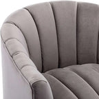 Set da soggiorno moderno SEYNAR in velluto imbottito, composto da 3 pezzi, con gambe dorate