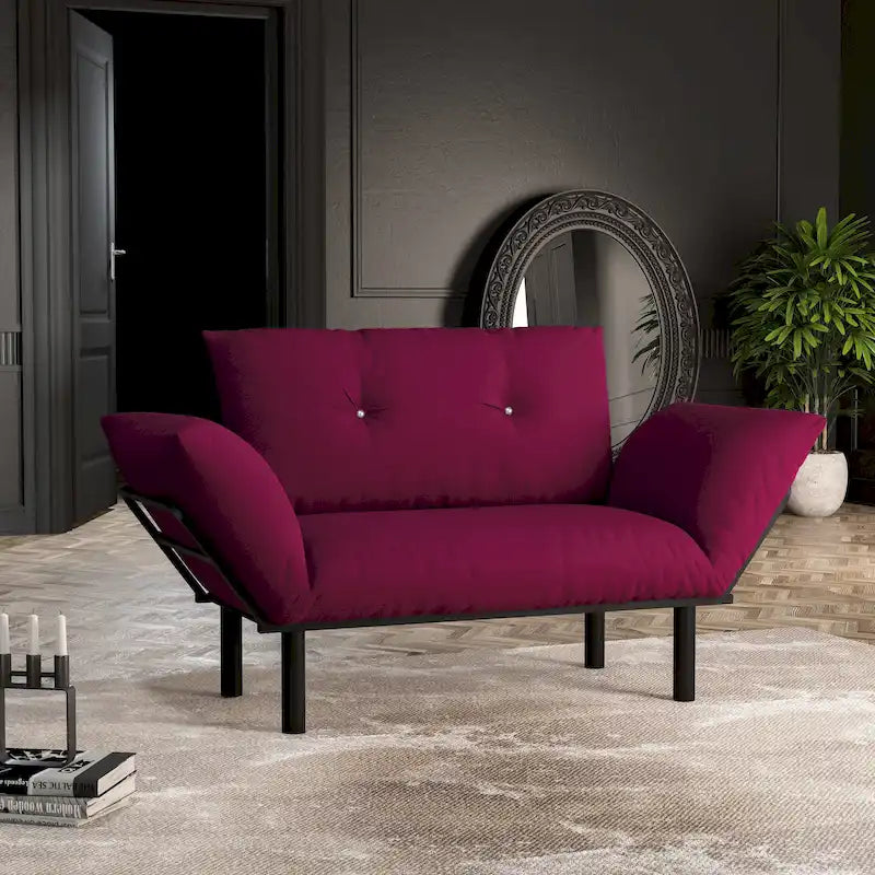 Haydar extra-breiter moderner Loveseat mit Metallbeinen