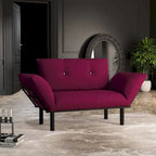 Haydar extra-breiter moderner Loveseat mit Metallbeinen