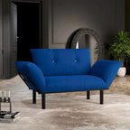 Haydar extra-breiter moderner Loveseat mit Metallbeinen