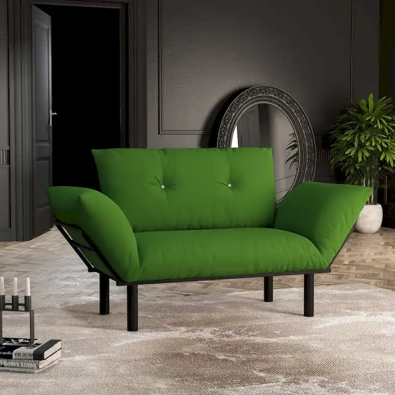 Haydar extra-breiter moderner Loveseat mit Metallbeinen