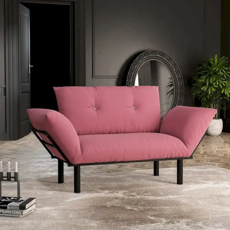 Haydar extra-breiter moderner Loveseat mit Metallbeinen