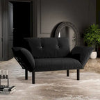 Haydar extra-breiter moderner Loveseat mit Metallbeinen