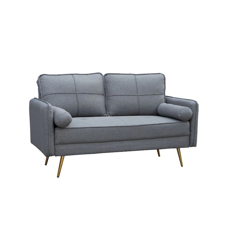 Divanetto con braccioli arrotondati