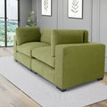 Sofá biplaza contemporáneo de Coast to Coast Sofas, tela de poliéster, estructura de madera maciza, tapizado