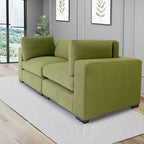 Sofá biplaza contemporáneo de Coast to Coast Sofas, tela de poliéster, estructura de madera maciza, tapizado