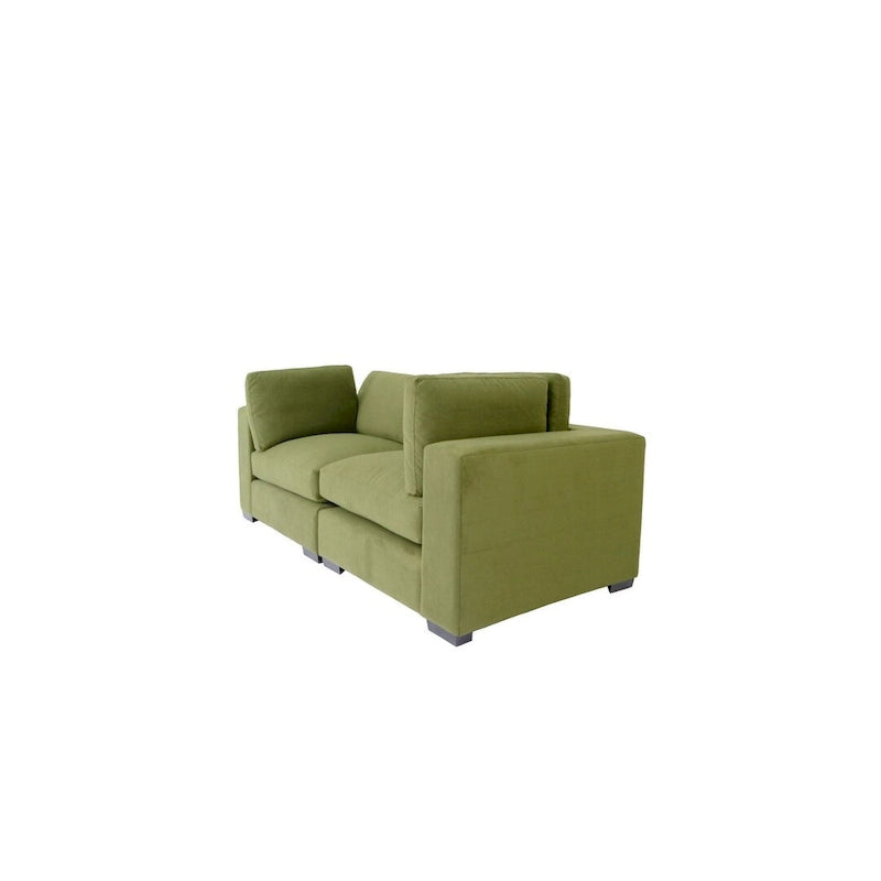 Sofá biplaza contemporáneo de Coast to Coast Sofas, tela de poliéster, estructura de madera maciza, tapizado