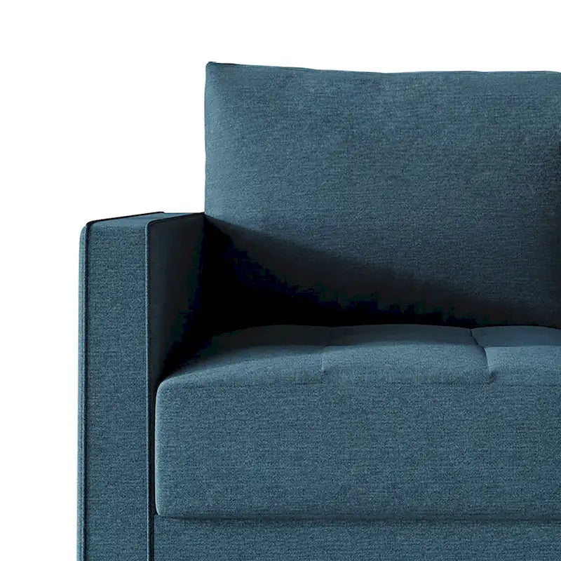 CraftPorch zeitgemäßes minimalistisches Loveseat mit Leinenbezug