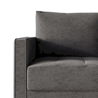 CraftPorch zeitgemäßes minimalistisches Loveseat mit Leinenbezug