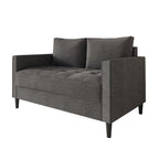CraftPorch zeitgemäßes minimalistisches Loveseat mit Leinenbezug