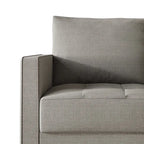 CraftPorch zeitgemäßes minimalistisches Loveseat mit Leinenbezug