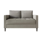 CraftPorch zeitgemäßes minimalistisches Loveseat mit Leinenbezug