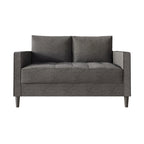 CraftPorch zeitgemäßes minimalistisches Loveseat mit Leinenbezug
