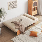 JASIWAY 43.3 tapicerowana sofa dwuosobowa z funkcją spania, beżowa