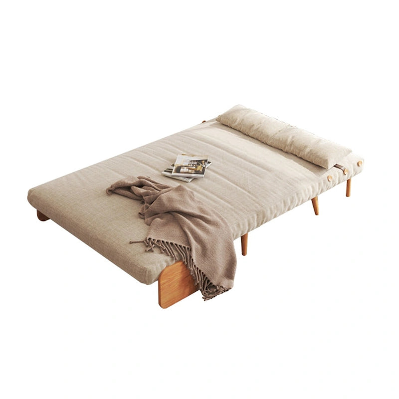 JASIWAY 43.3 tapicerowana sofa dwuosobowa z funkcją spania, beżowa