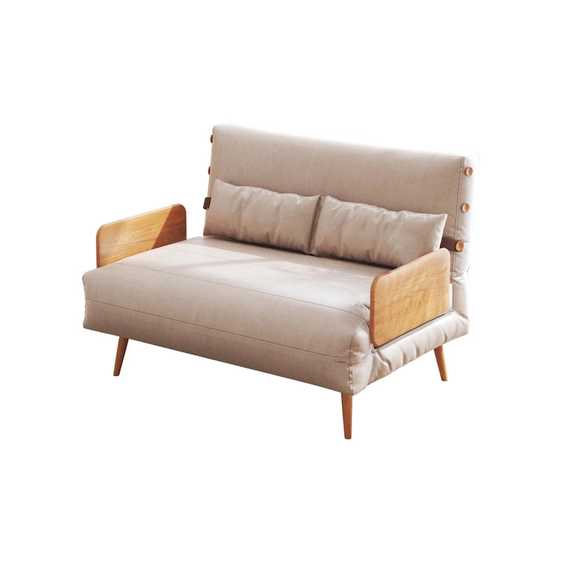 JASIWAY 43.3 tapicerowana sofa dwuosobowa z funkcją spania, beżowa
