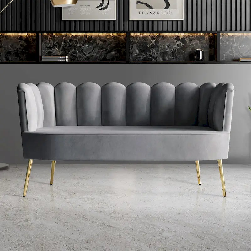 CraftPorch Luxurious Velvet Upholstered 3-piece Living Set