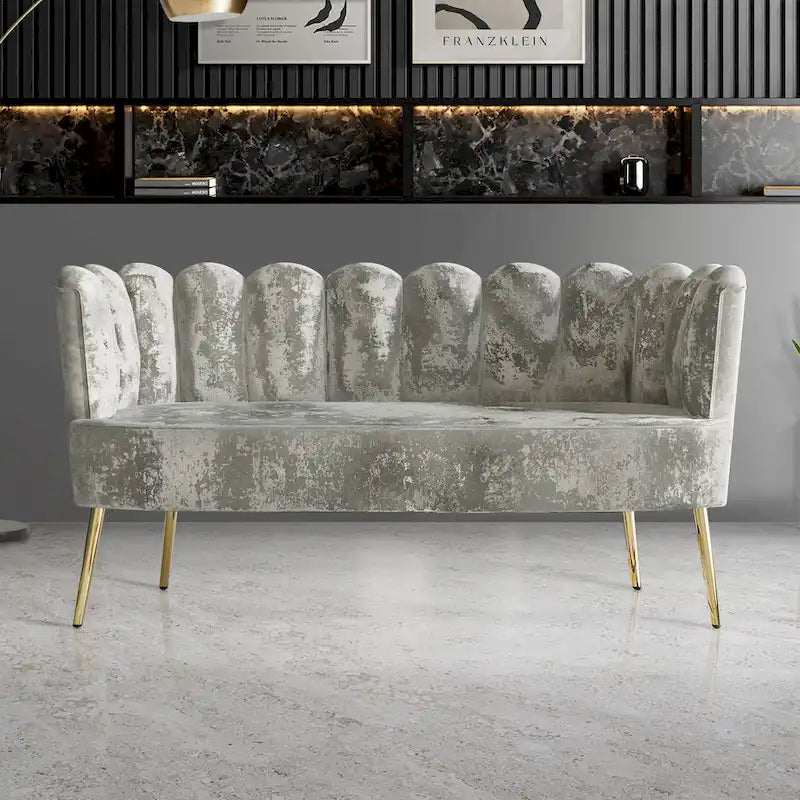 CraftPorch Luxurious Velvet Upholstered 3-piece Living Set