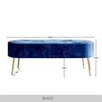 CraftPorch Luxurious Velvet Upholstered 3-piece Living Set