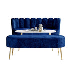 CraftPorch Luxurious Velvet Upholstered 3-piece Living Set