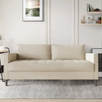 CraftPorch Contemporary Minimalist -malliston pellavaverhoiltu 3-osainen olohuonesarja