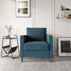 CraftPorch Contemporary Minimalist -malliston pellavaverhoiltu 3-osainen olohuonesarja
