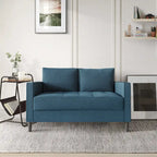 CraftPorch Contemporary Minimalist -malliston pellavaverhoiltu 3-osainen olohuonesarja